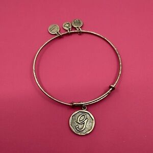 Alex and Ani Gold Initial Charm Bracelet